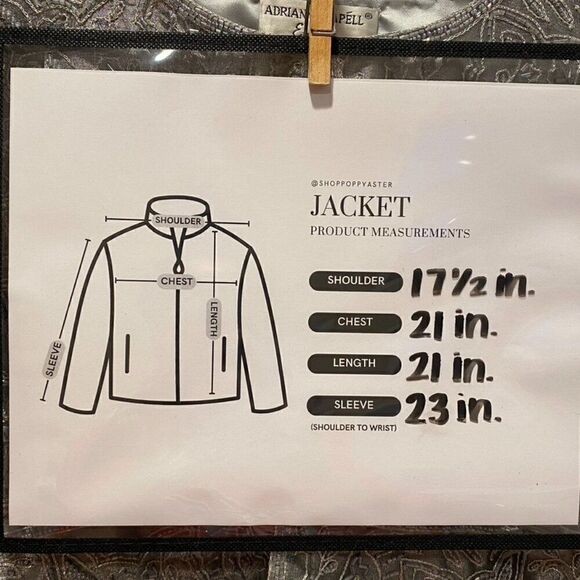 Adrianna Papell Metallic Silver Beaded Evening Long Sleeve Jacket Womens L - Picture 6 of 6